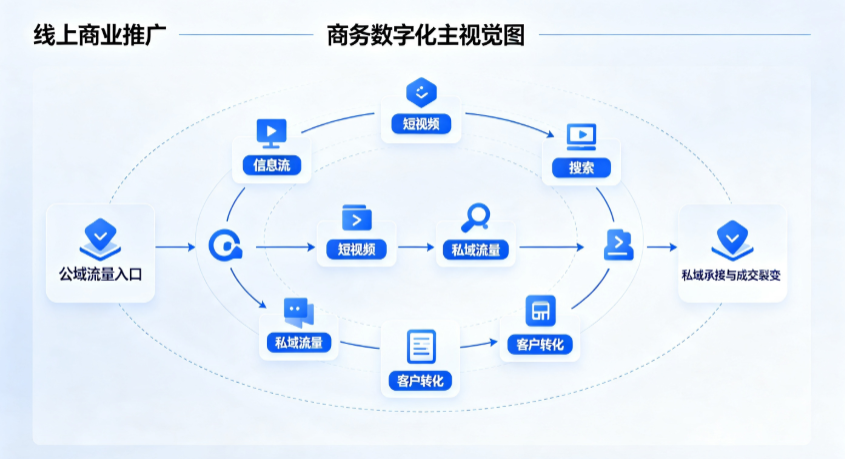 得荣县线上商业推广怎么做？全域流量闭环搭建与低成本转化实战指南
